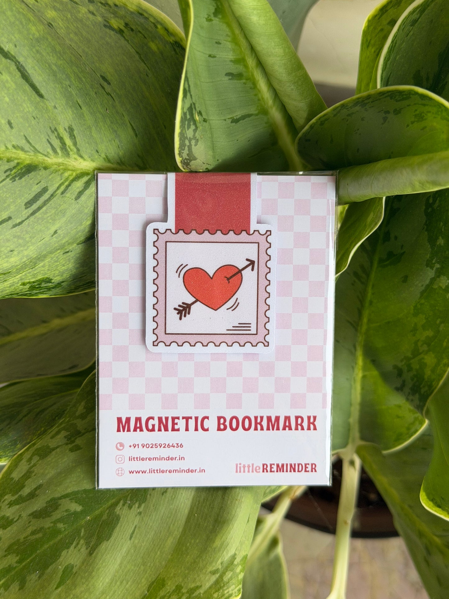Heart Stamp - Magnetic Bookmark