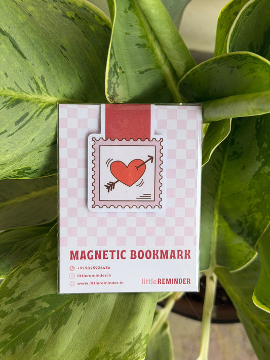 Heart Stamp - Magnetic Bookmark