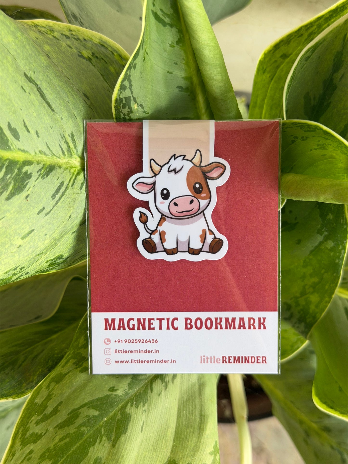 Cow - Magnetic Bookmark